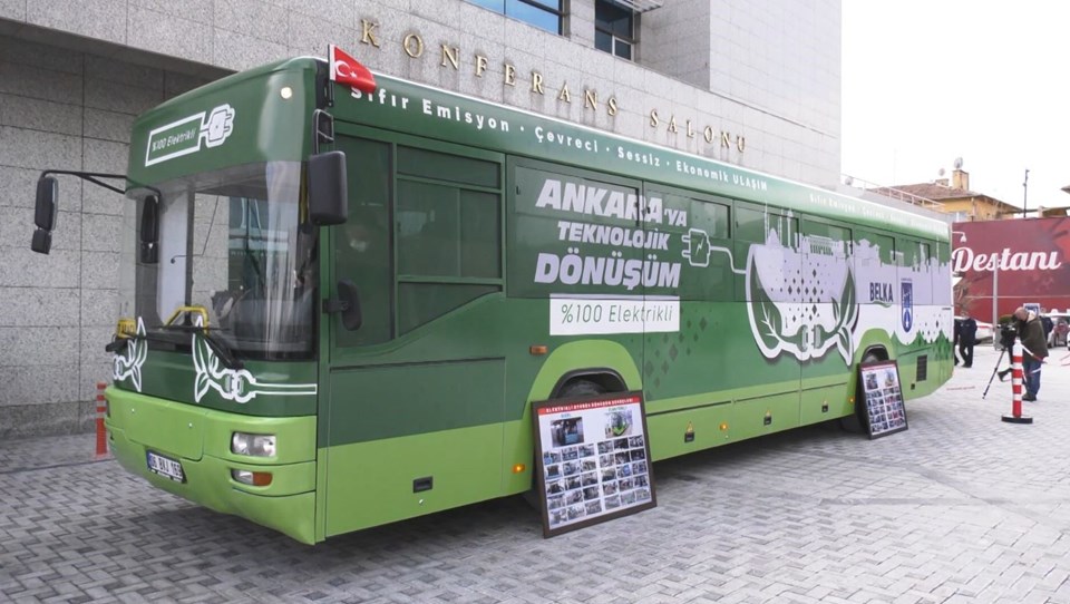 Ankara'da Dizelden Dönüştürülen Elektrikli Otobüs Tanıtıldı 5