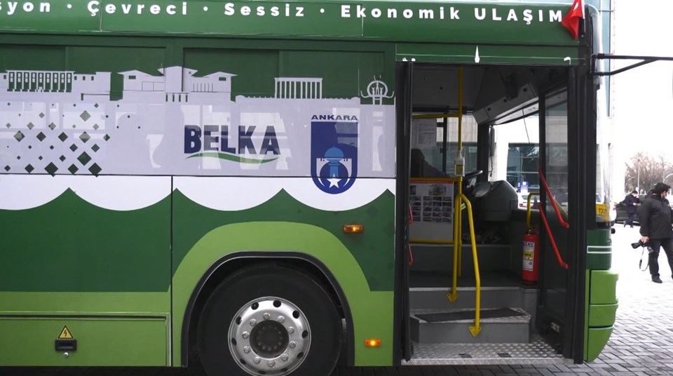 Ankara'da Dizelden Dönüştürülen Elektrikli Otobüs Tanıtıldı 3